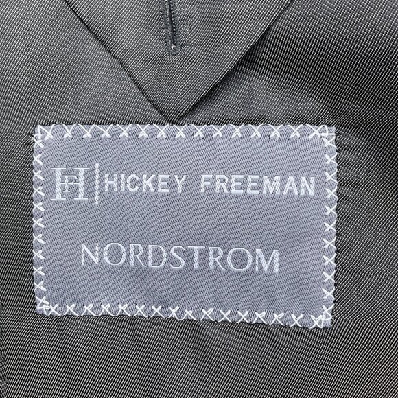Hickey Freeman Blazer Men 44 Green Blue Windowpane Wool‎ Classic Jacket USA VTG - Picture 11 of 15